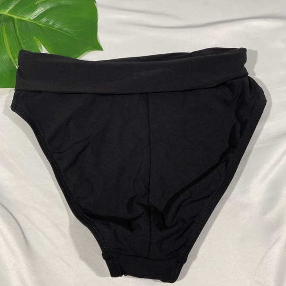 NEW Robin Piccone Kate‎ High Waist Bikini Bottoms in Black [SZ Small ] - Picture 7 of 12